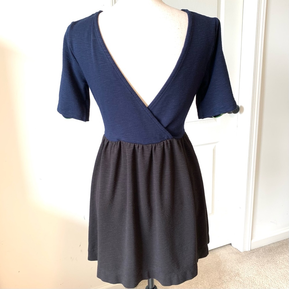 FREE PEOPLE Beach Color Block Open Back Dress—XS